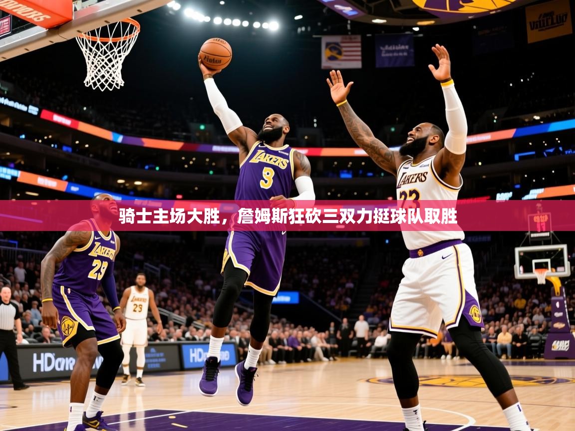 骑士主场大胜，詹姆斯狂砍三双力挺球队取胜